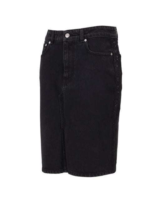 Stella McCartney Black Denim Skirt