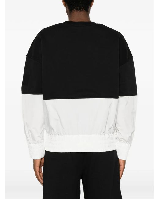 Neil Barrett Black Colour-Block Panelled Sweater for men