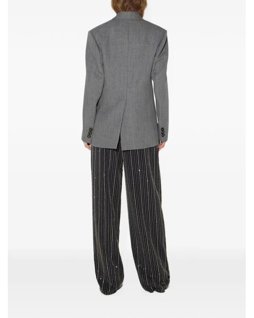 Elisabetta Franchi Blue Wool Jacket