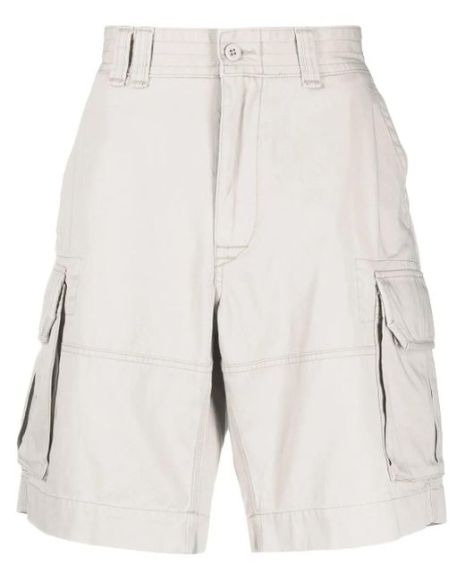 Polo Ralph Lauren Natural Logo-Patch Cotton Cargo Shorts for men