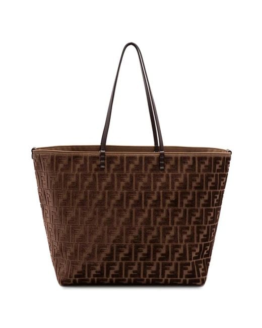 Bolso shopper con motivo del logo Fendi de color Brown