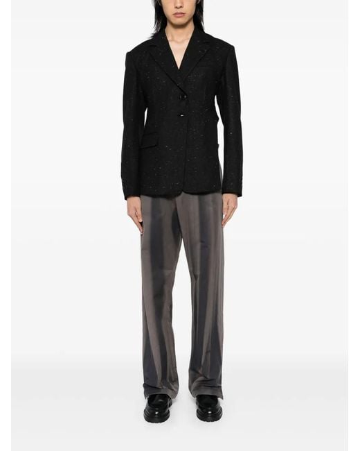ANDERSSON BELL Black Cut Out Harness Jacket for men