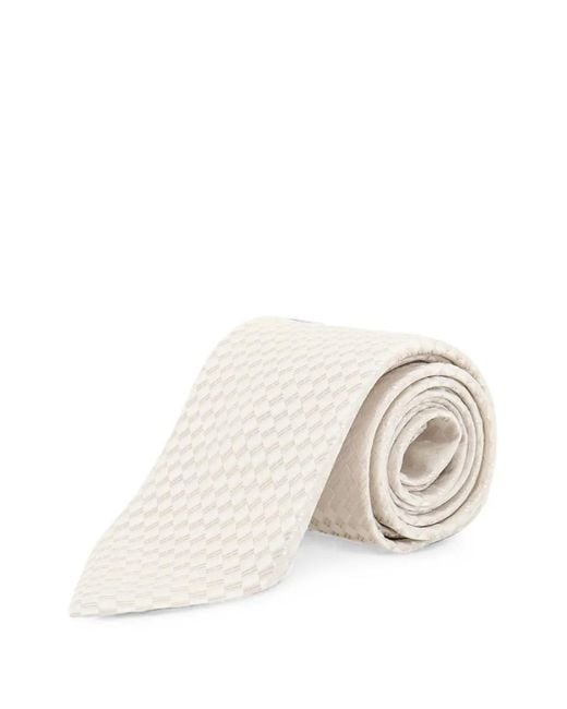 Tom Ford Natural Check-Pattern Silk Tie for men