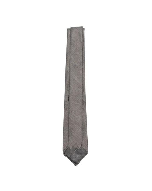 Dell'Oglio White Martin Patterned Tie for men
