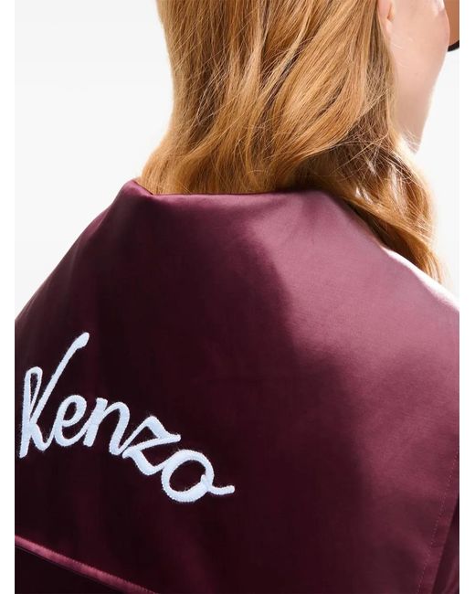 KENZO Purple Varsity Bomber Jacket