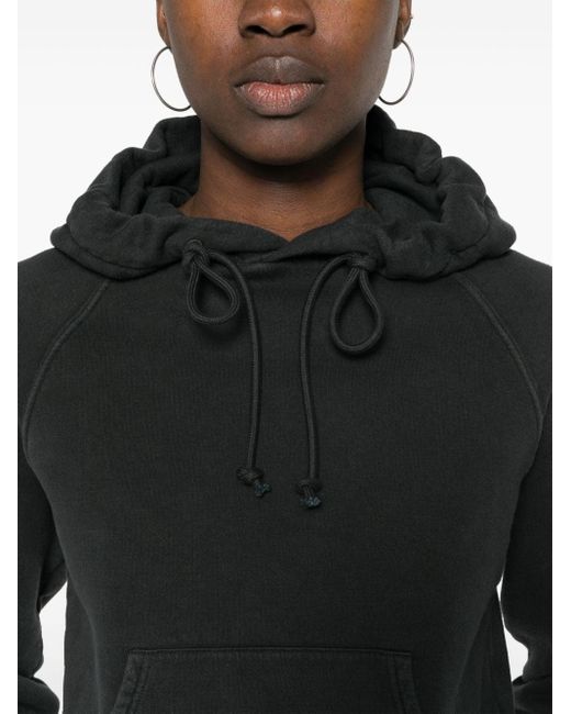 The Row Black Timmy Cropped Hoodie