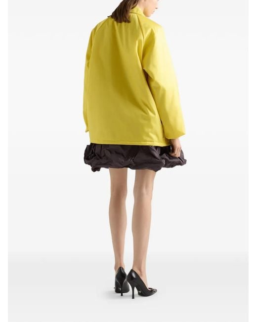Prada Yellow Logo-Embroidered Jacket