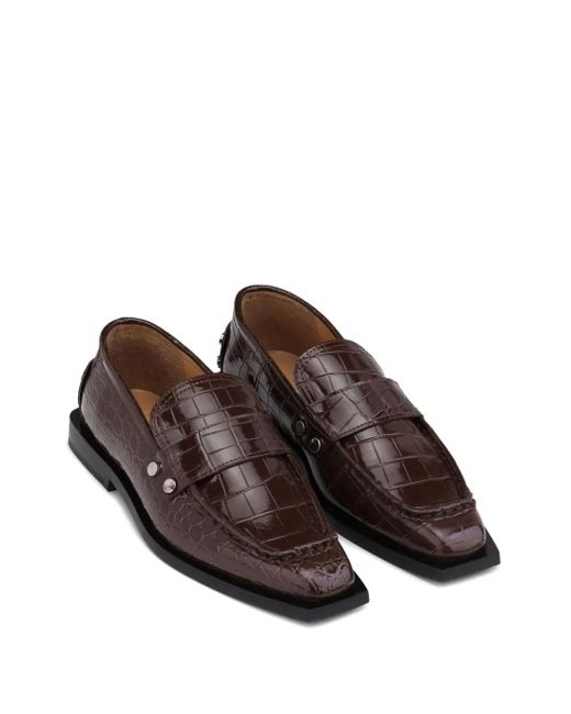 Ganni Brown Jolene Loafers