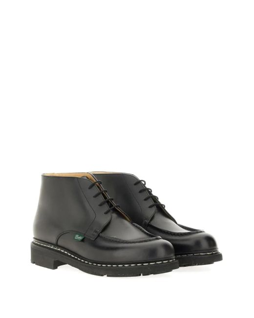 Paraboot Black Leather Desert Boots for men