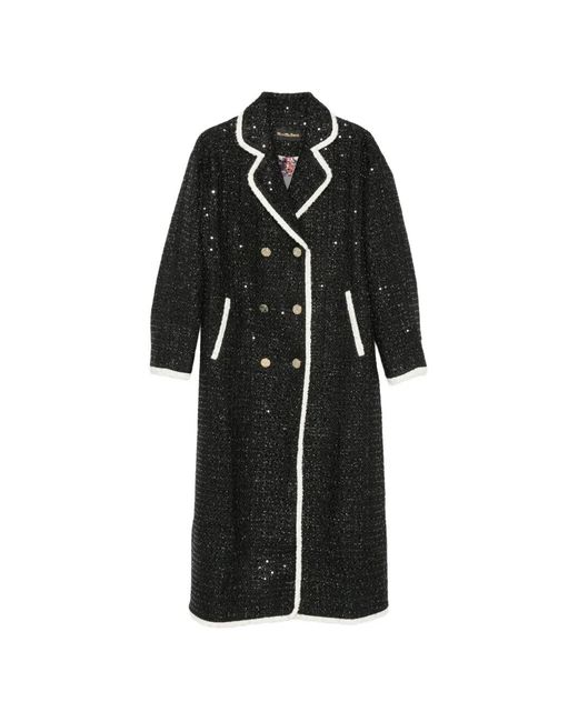 MINIME Black Sequin-Embellished Betty Boop Coat