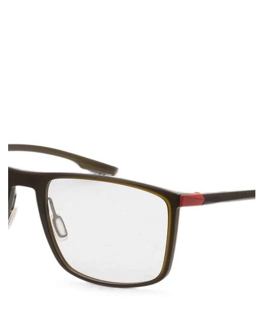Porsche Design White Rectangle-Frame Glasses for men