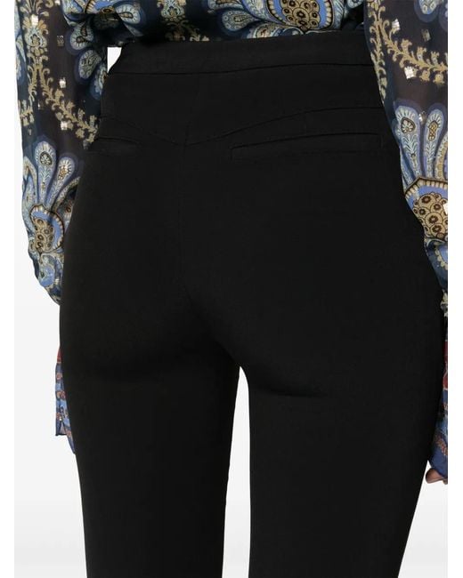 Etro Black Flared Tailored Trousers
