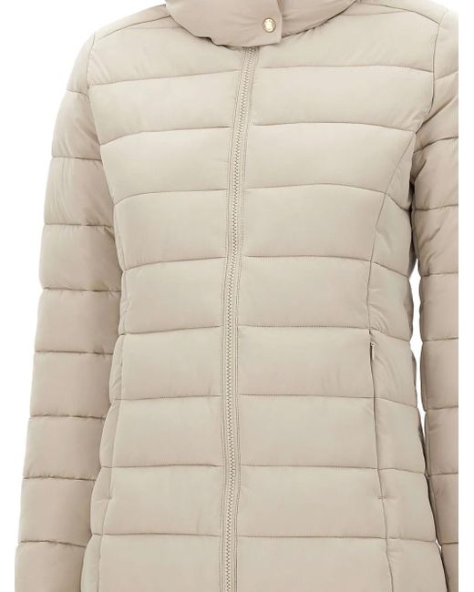 Save The Duck Natural Removable-Hood Padded Coat