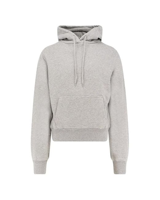 Entire studios White Drawstring Kangaroo-Pocket Hoodie