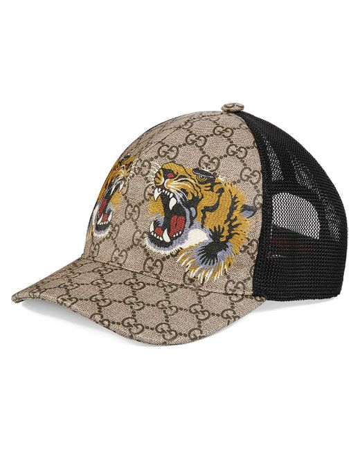 Cappellino da baseball GG Supreme con stampa serpente di Gucci in Marrone  per Uomo - 26% di sconto | Lyst