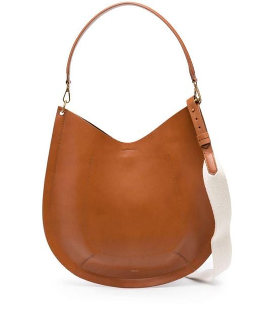 Soeur Brown Vivienne Leather Shoulder Bag