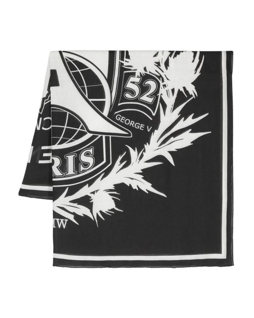 Châle À Logo Imprimé Givenchy pour homme en coloris Black