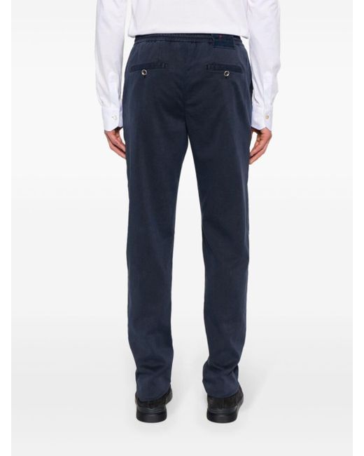 Pantalon fuselé à taille élastiquée Kiton pour homme en coloris Blue