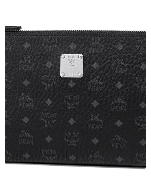 MCM Black Aren Visetos Crossbody Bag