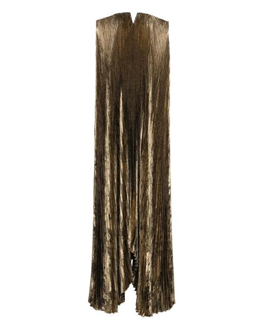 L'idée Natural Pleated Gown