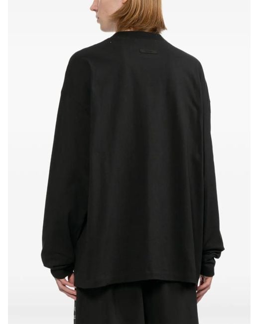 Essentials Black Classic T-Shirt for men