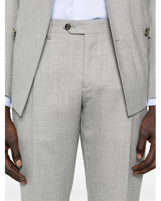 Lardini Gray Mélange-Effect Suit for men
