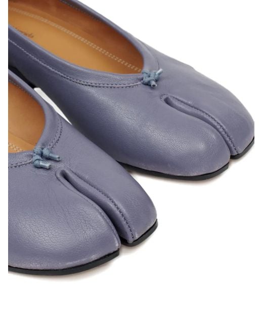 Maison Margiela Blue Tabi Ballet Flats