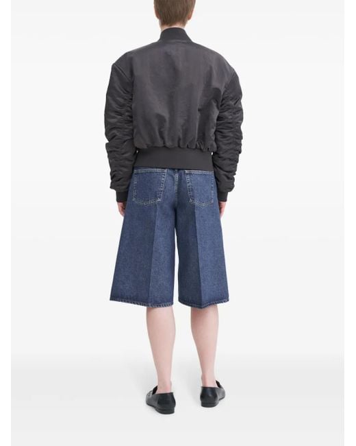 Filippa K Gray Zip-Up Bomber Jacket