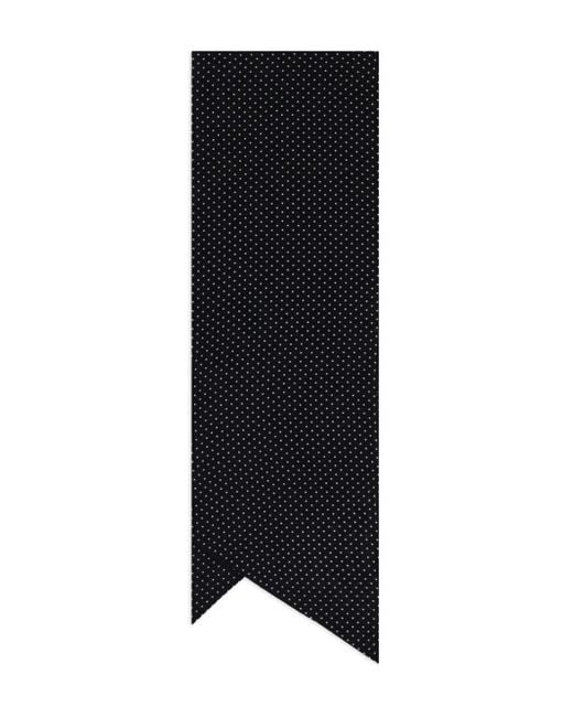 Destin Black Polka-Dot Pattern Scarf
