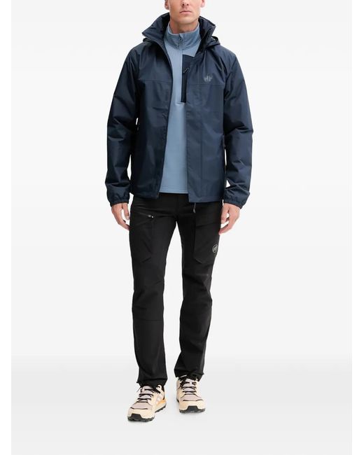 Helly Hansen Blue Logo Hooded Jacket for men