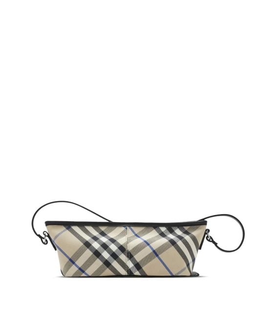 Burberry Check Shoulder Bag in Metallic | Lyst