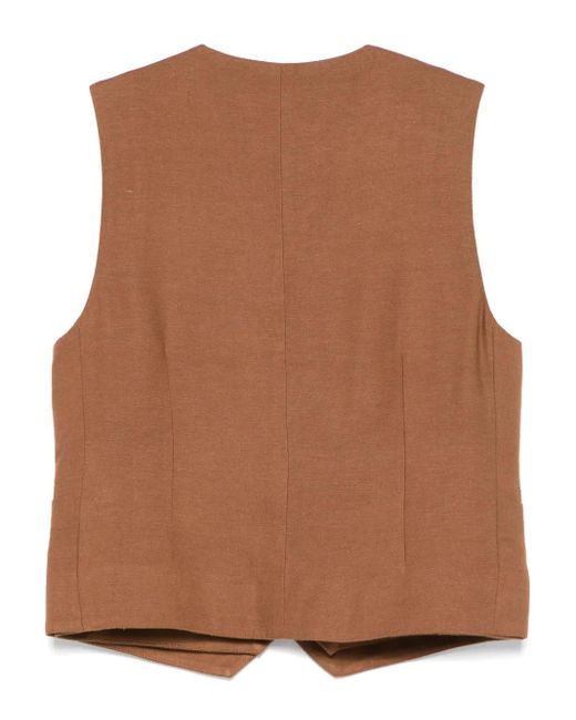 Herskind Brown Double Up Vest