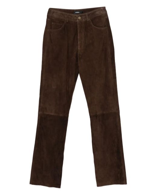 Arma Brown Suede Panel Trousers