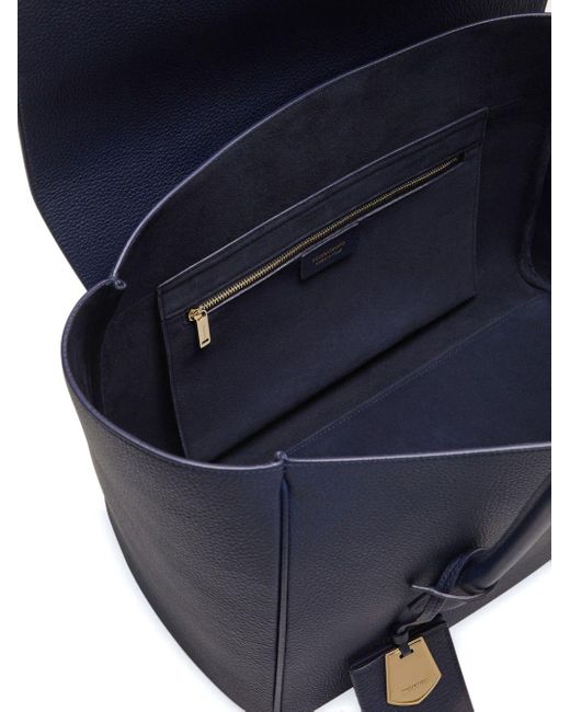 Grand sac à main East-West en cuir Ferragamo en coloris Blue