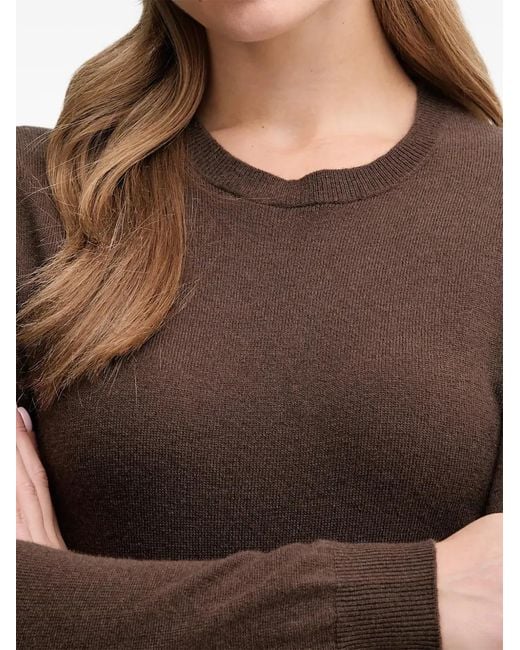Benetton Black Round-Neck Sweater