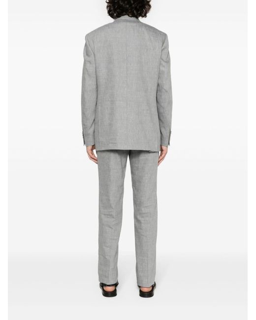 Canali Gray Slub-texture Suit for men