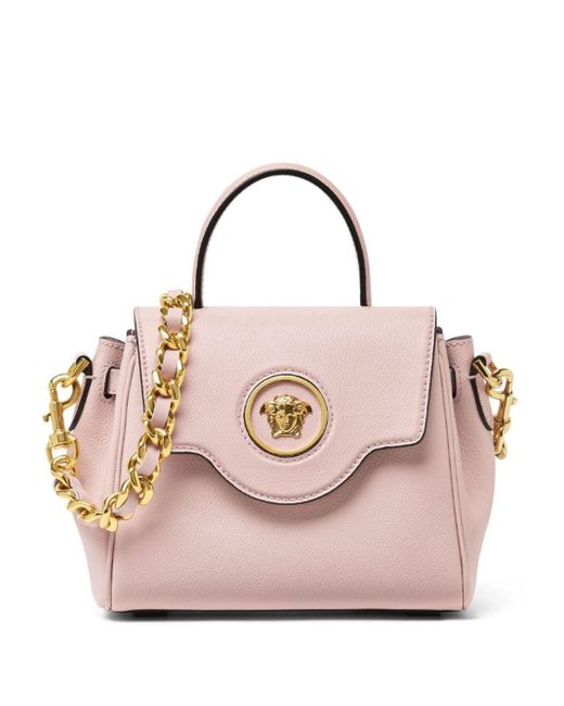 Versace Pink Small La Medusa Tote Bag