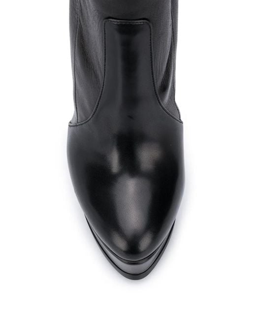 Casadei Black Stiefeletten Mit Plateau-Absatz