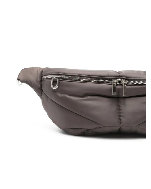 Moncler Gray Large Recycled Nylon Bumbag for men