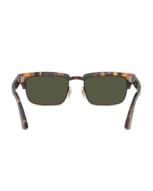 Persol Green Tortoiseshell-Effect Sunglasses