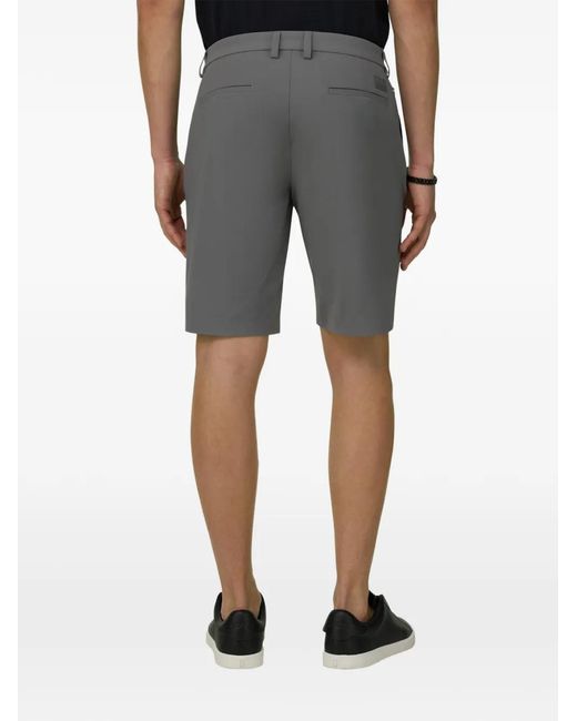 Boggi Gray B Tech Seersucker Shorts for men