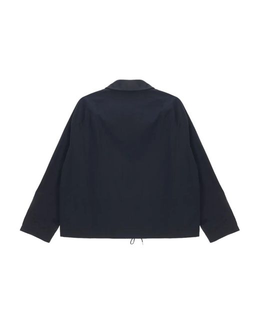 Studio Nicholson Blue Dani Zip-Through Collar Jacket for men