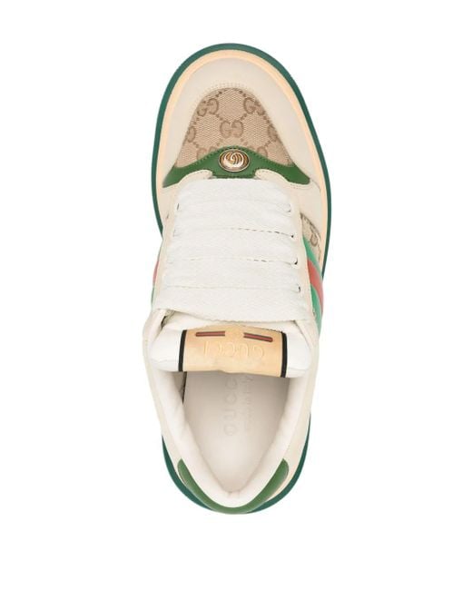 Gucci Natural Leather Screener Sneakers for men
