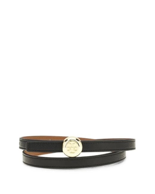 Tory Burch White Romy Reversible Belt