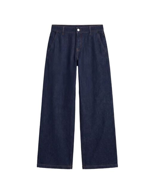 Reformation Blue Elio Low-Rise Jeans