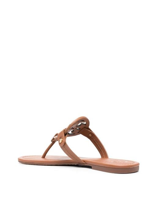 Tory Burch Brown Miller Flip Flops