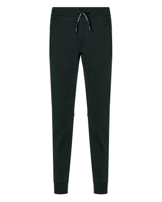ARMANI EXCHANGE Black Zip-Pocket Drawstring Track Pants for men