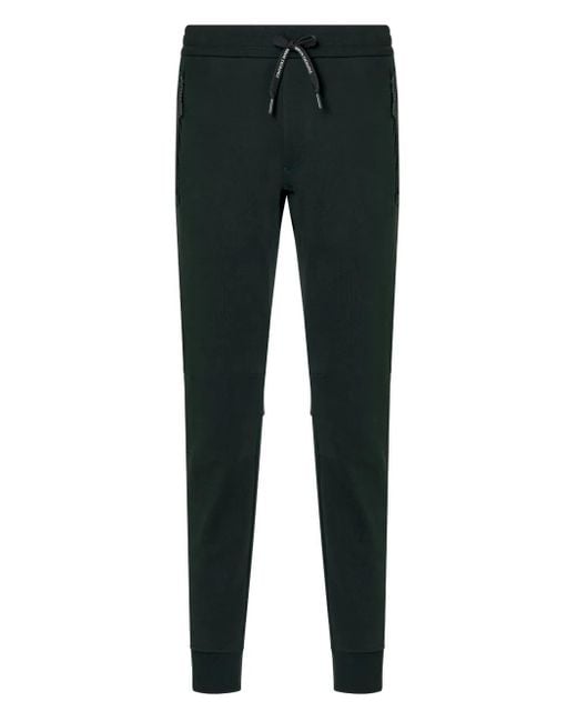 メンズ ARMANI EXCHANGE ドローストリング トラックパンツ Black