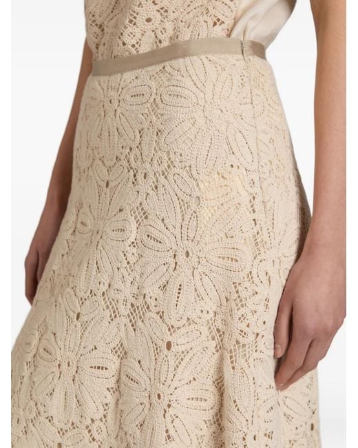 Slowear Natural Macramé Midi Skirt