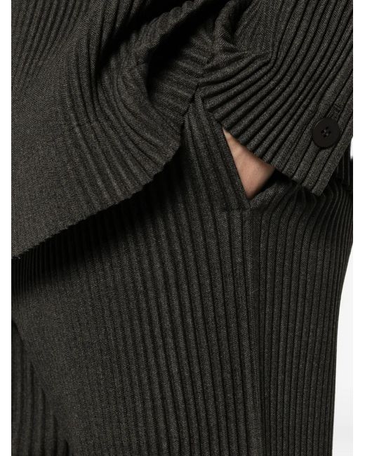 Homme Plissé Issey Miyake Black Pleated Trousers for men